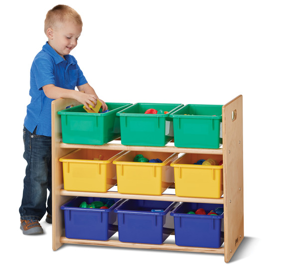 Cubbie-Tray Storage Rack