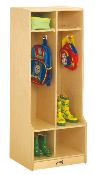 2 Section Coat Locker with Step 2 Section Coat Locker with Step