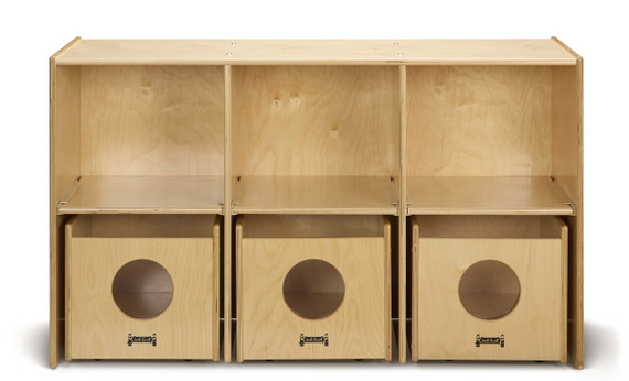 See-n-Wheel Shelf with Bins
