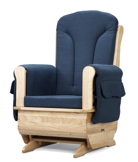 Glider Rocker - Blue Cushions