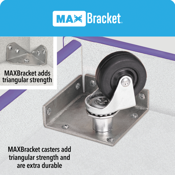 Rainbow Accents Toddler Single Mobile Storage Unit