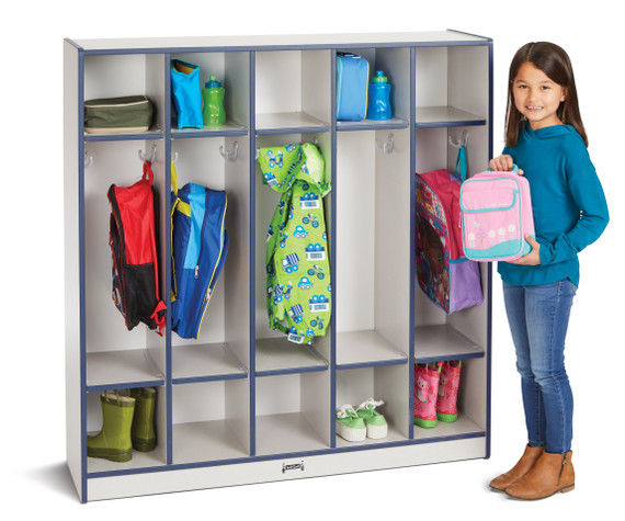 Rainbow Accents 5 Section Coat Locker