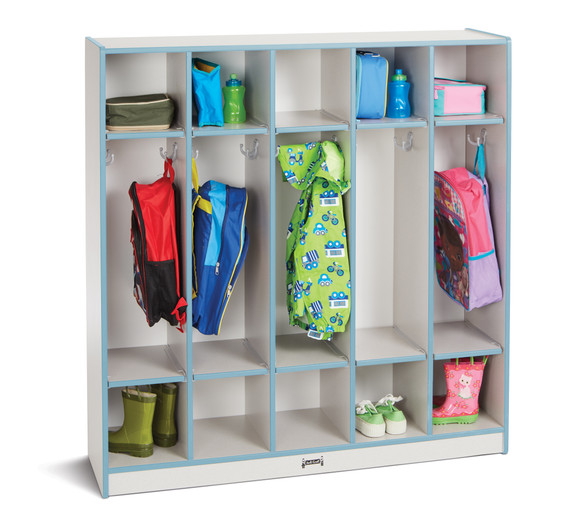 Rainbow Accents 5 Section Coat Locker