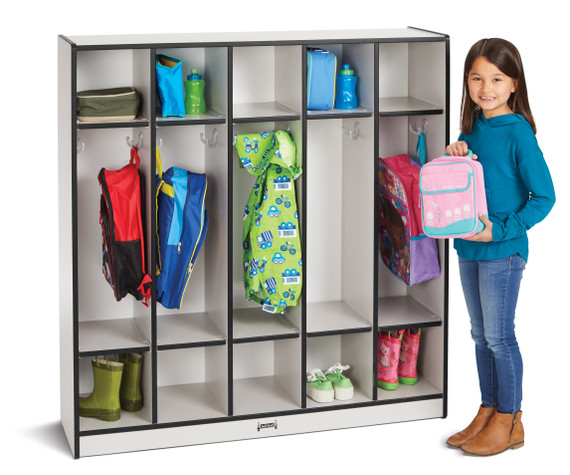 Rainbow Accents 5 Section Coat Locker