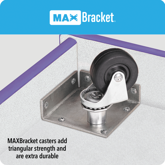 Rainbow Accents Super-Sized Adjustable Mobile Straight-Shelf