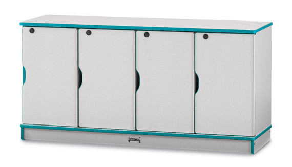 Rainbow Accents Stacking Lockable Lockers