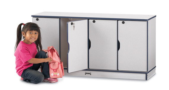 Rainbow Accents Stacking Lockable Lockers