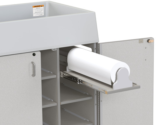 Rainbow Accents Diaper Changer with Stairs