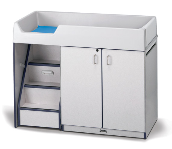 Rainbow Accents Diaper Changer with Stairs