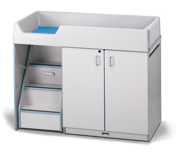 Rainbow Accents Diaper Changer with Stairs