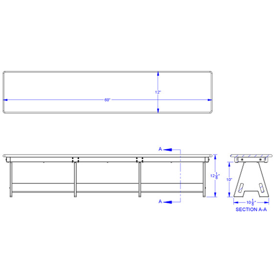 Large Outdoor Table and Bench Set