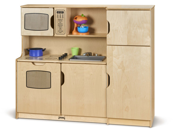 Kids All-In-One Wooden Play Kitchen Set