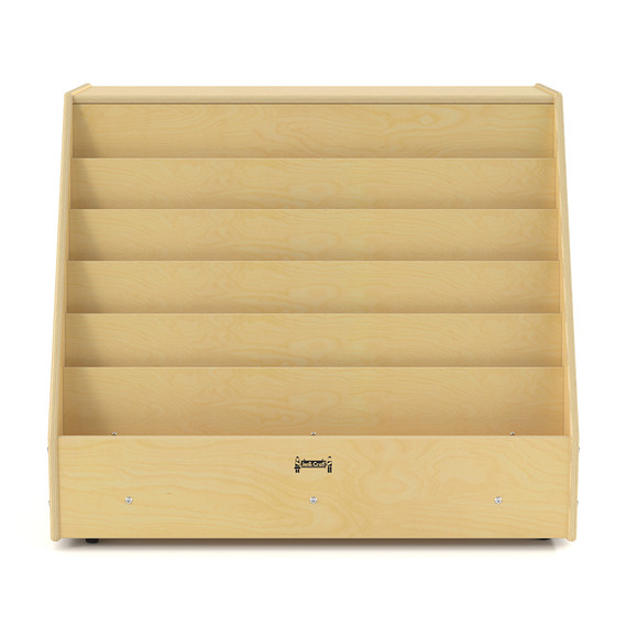 Wooden Six Shelf Book Display Bookshelf Stand