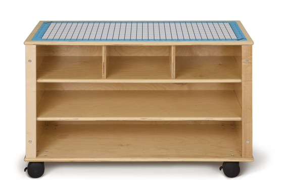 Kids Mobile STEM Learning Station Shelf With Storage