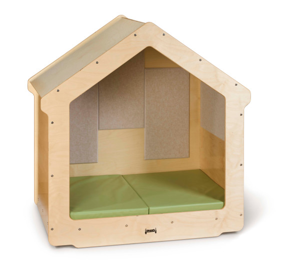 Kids Classroom Wooden Reading Nook With Sound Dampening Panels