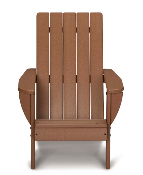 EverPlay® Kids HDPE Plastic Brown Adirondack Outdoor Patio Chair
