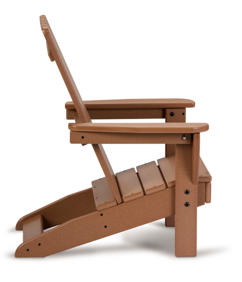 EverPlay® Kids HDPE Plastic Brown Adirondack Outdoor Patio Chair