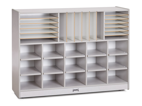Sectional Cubbie-Tray Mobile Unit - with Trays