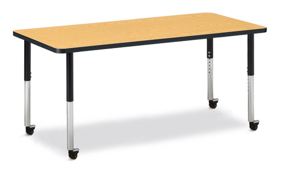 Rectangle Activity Table - 30" X 72" - Oak