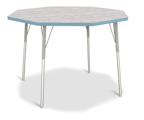 Octagon Activity Table - 48" X 48" - Driftwood Gray