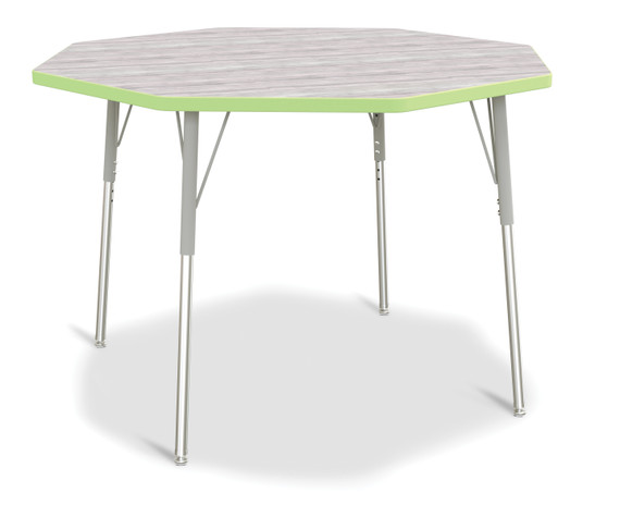 Octagon Activity Table - 48" X 48" - Driftwood Gray