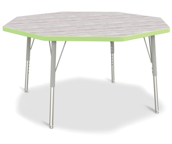 Octagon Activity Table - 48" X 48" - Driftwood Gray