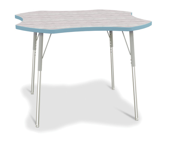 Four Leaf Activity Table - Driftwood Gray