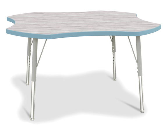 Four Leaf Activity Table - Driftwood Gray