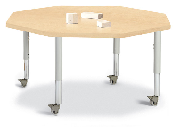 Octagon Activity Table - 48" X 48" - Maple