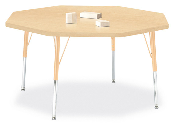 Octagon Activity Table - 48" X 48" - Maple