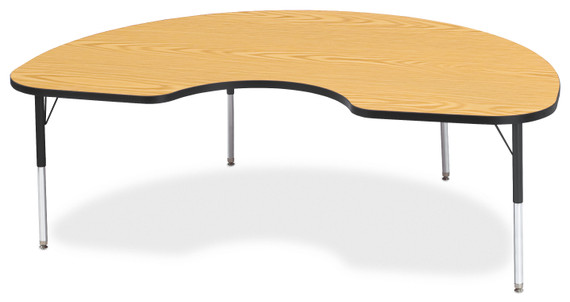 Kidney Activity Table - 48" X 72" - Oak