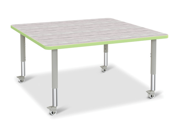 Square Activity Table - 48" X 48" - Driftwood Gray