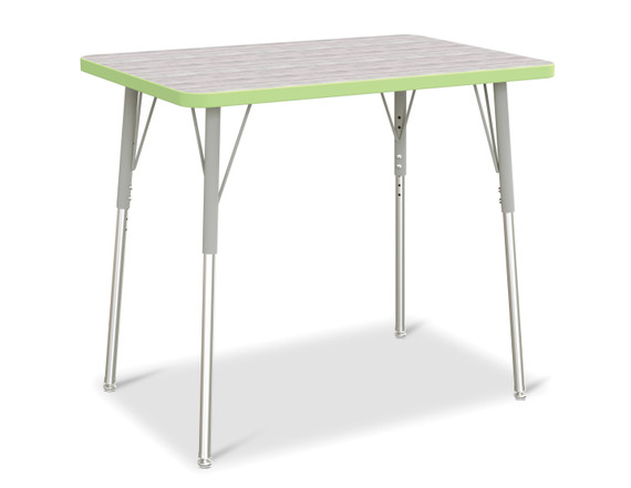 Rectangle Activity Table - 24" X 36", A-height - Driftwood Gray/Gray/Gray