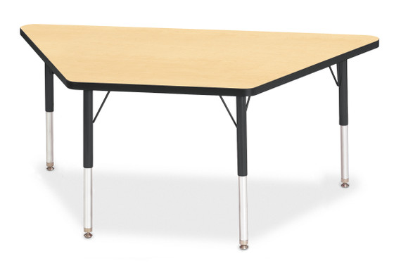 Trapezoid Activity Tables - 30" X 60" - Maple