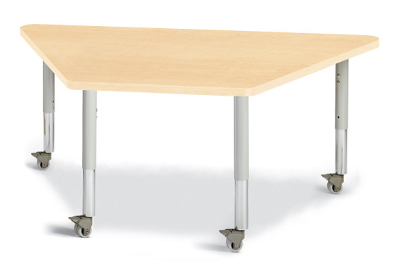 Trapezoid Activity Tables - 30" X 60" - Maple