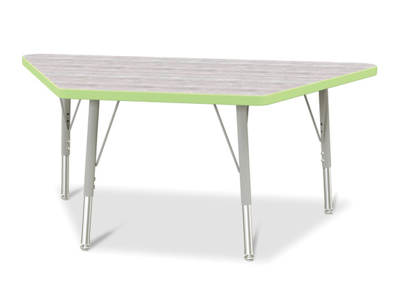 Trapezoid Activity Table - 24" X 48" - Driftwood Gray