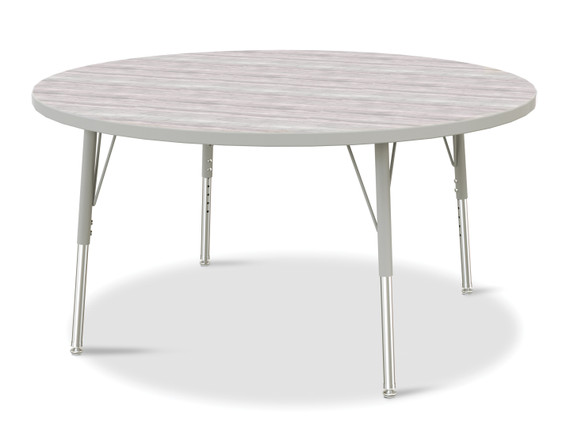 Round Activity Table - 48" Diameter - Driftwood Gray