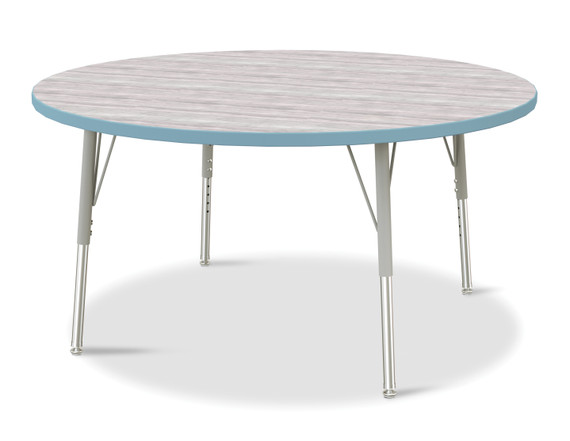 Round Activity Table - 48" Diameter - Driftwood Gray