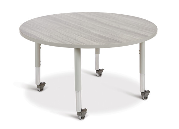 Round Activity Table - 48" Diameter - Driftwood Gray