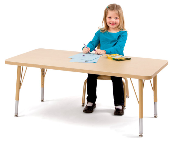 Rectangle Activity Table - 30" X 48" - Maple