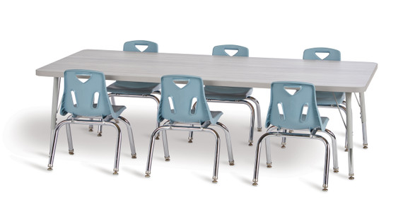 Rectangle Activity Table - 24" X 48" - Driftwood Gray