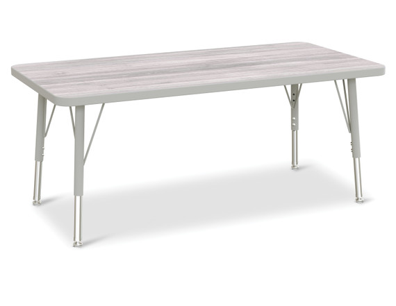 Rectangle Activity Table - 24" X 48" - Driftwood Gray
