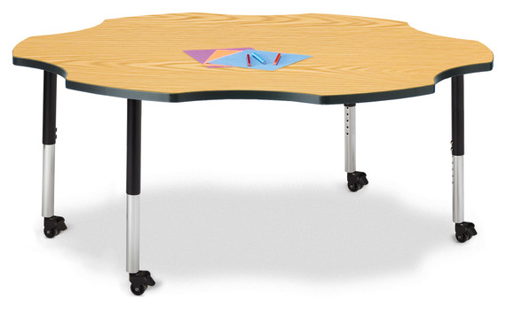Six Leaf Activity Table - 60" - Oak