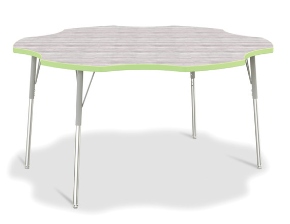 Six Leaf Activity Table - 60" - Driftwood Gray