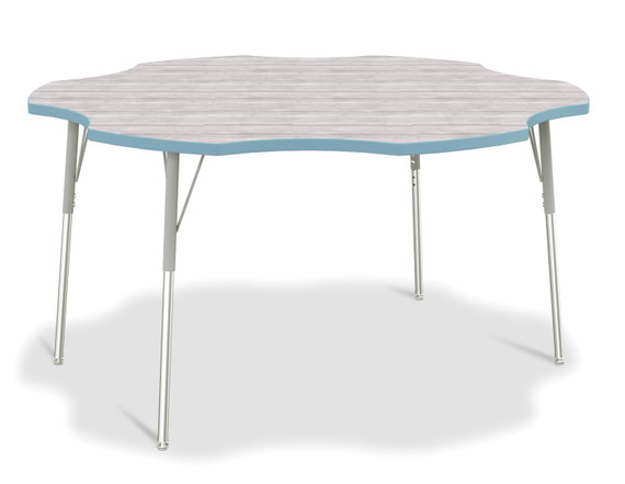Six Leaf Activity Table - 60" - Driftwood Gray