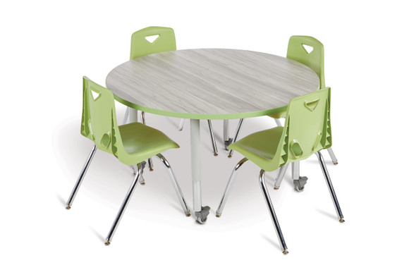 Round Activity Table - 36" Diameter - Driftwood Gray