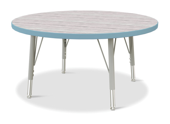 Round Activity Table - 36" Diameter - Driftwood Gray