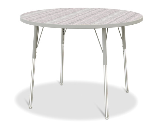 Round Activity Table - 42" Diameter - Driftwood Gray