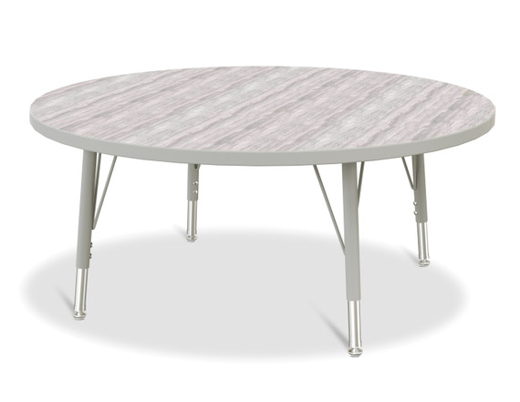 Round Activity Table - 42" Diameter - Driftwood Gray