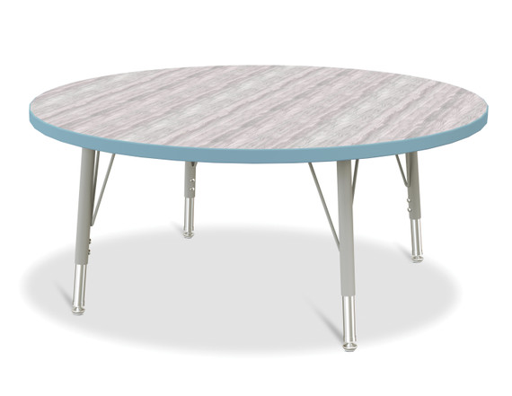 Round Activity Table - 42" Diameter - Driftwood Gray
